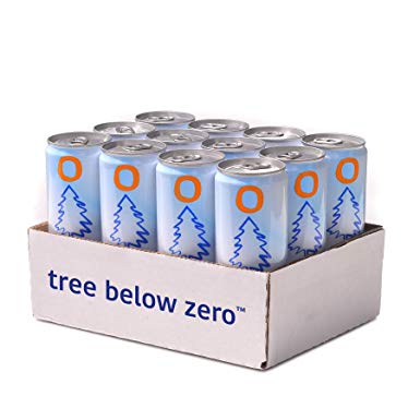Tree Below Zero Sparkling Juice Flavored Hemp Infused Soda, Full Case of 12 12oz cans (Mandarin Blood Orange)