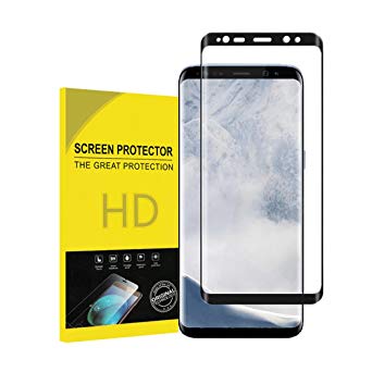 For Galaxy S9 Plus Screen Protector,Caryan [3D Curved Full Coverage][9H Hardness][Anti-Fingerprint][Ultra-Clear][Bubble Free] Tempered Glass Screen Protector for Galaxy S9 Plus(Black)