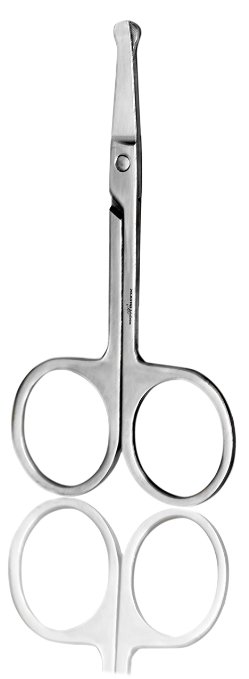 Stainless Steel Professional quality Facial Hair Scissors rounded sharp safety