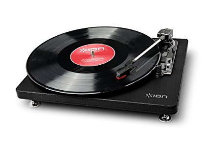 ION - Compact LP 3-Speed USB Conversion Turntable | USB Output to Convert Vinyl Records to Digital Files | Compatible with Mac & PC | Standard RCA Outputs | Includes EZ Vinyl Converter Software