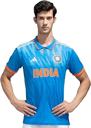 Adidas India Cricket ODI Replica Jersey Bright Blue