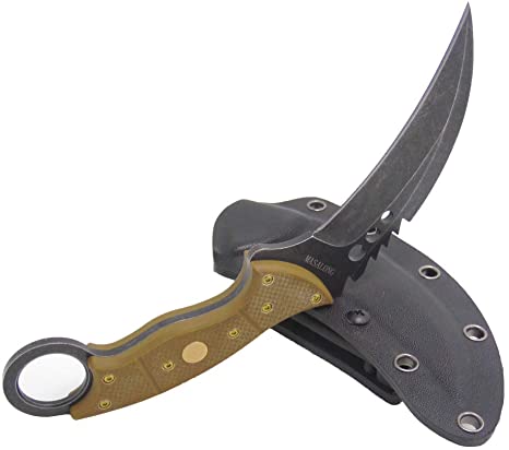 MASALONG Tiger Claw Fixed Blade Outdoor Survival Claw Tactical Knife