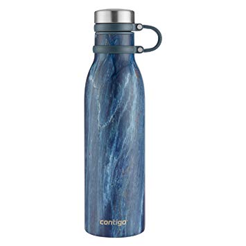 Contigo 2045468 Couture Vacuum-Insulated Stainless Steel Water Bottle, 20oz, Blue Slate