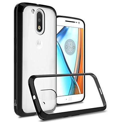 Moto G4 Case, Moto G4 Plus Case, Moto G (4th Gen.) case CoverON [ClearGuard Series] Hard Clear Back Cover Flexible TPU Phone Cover for Motorola Moto G4 Plus Moto G4 Moto G (4th Gen.)- Black