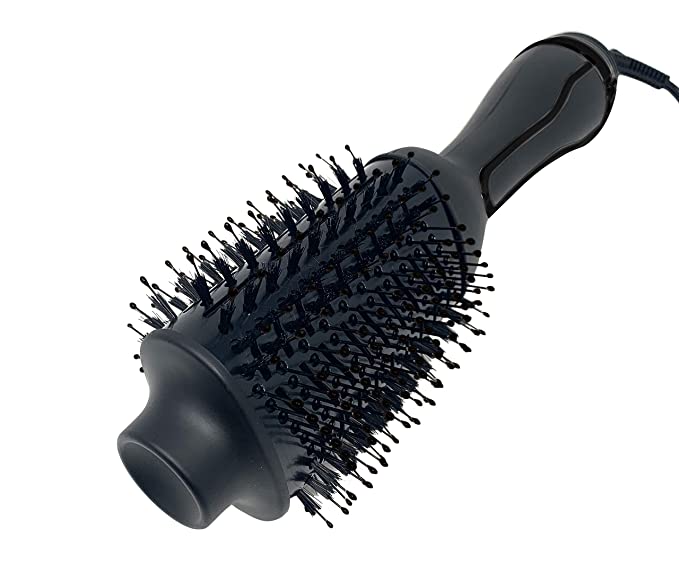 Full Blown Beauty, Round Brush Hair Dryer, Volumizing and Styling Tool - Black