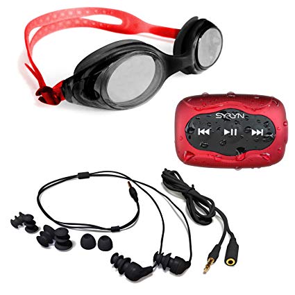 Swimbuds Headphones with SYRYN waterproof MP3 player