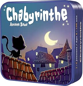 Asmodee - Chabyrinthe - Jeu de Société Familial pour Enfants dès 6 ans - Jeu de Cartes - Réflexion & Tactique - Trouvez la Sortie du Labyrinthe - 1 à 4 joueurs - 30 min - En français