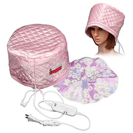 Hair Care Hat, Y.F.M Portable Waterproof Home Hair Thermal Treatment Beauty Steamer SPA Cap Nourishing Hat 110V