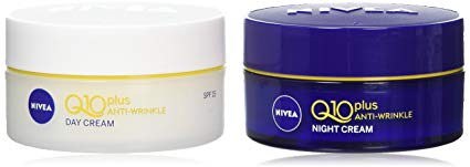 Nivea Q10 SPF 15 Anti-Wrinkle Face Day Cream Plus Face Night Cream, 50 ml