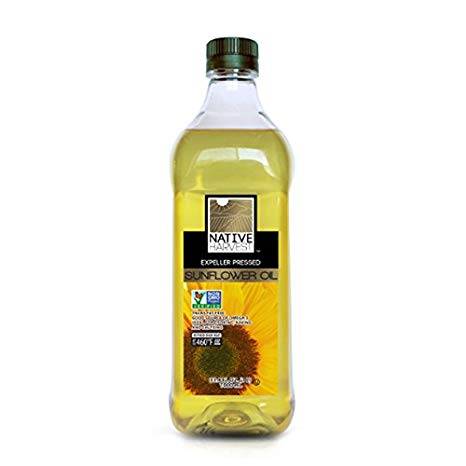 Native Harvest Expeller Pressed High Oleic Non-GMO Sunflower Oil, 1 Litre (33.8 FL OZ)