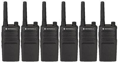 6 Pack of Motorola RMM2050 Two Way Radio Walkie Talkies