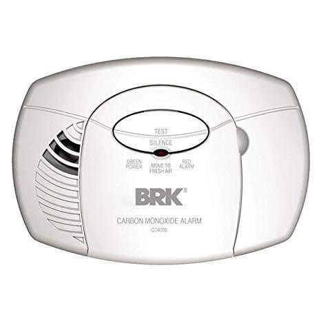BRK CO4000EN Carbon Monoxide Detector, AA Battery Powered, Compact Design, White, 1 Pack
