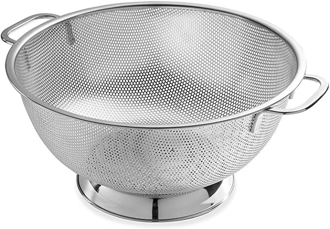 Bellemain Micro-perforated Stainless Steel Colander-Dishwasher Safe (5-Quart)