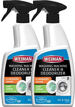 Weiman Washing Machine Cleaner -24 Ounce 2 Pack - No Rinse Cycle Required - Saves Water, Time and Money - High Efficiency HE Compatible for Samsung LG Top Loader Front Loader Cleans and Deodorizes
