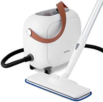 Ivation All in One Household Steam Cleaner with 18 Accessories, Multi-Purpose Chemical-Free Cleaning and Sanitizing System for Clothes, Floor, Windows, Ovens, Bed Bugs, Curtains and Carpet