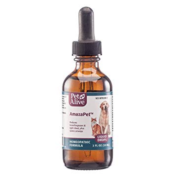 PetAlive AmazaPet Liquid - A Homeopathic Remedy for Easier Breathing, Improved Respiratory Function and Healthy Lungs
