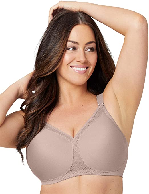 Glamorise Women's Full Figure MagicLift Non-Padded Wirefree T-Shirt Bra #1080