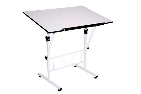 Martin Smart Art-Hobby Table, White with White Top, 24-Inch by 36-Inch Size Surface