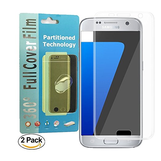 Galaxy S7 Full Cover Screen Protector [2-Pack],Acoverbest Edge to Edge HD Anti-Scratch Screen Protector[Ultra-Clear] [Scratch Proof] [Anti-Fingerprint] for Samsung Galaxy S7