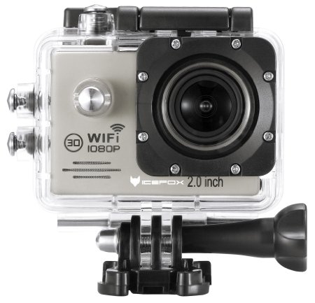 Action Sports Camera-icefox R Waterproof WIFi Action Camera 12MP 1080P HD 20LCD Diving Helmet Sports Car Camera with Free Accessories Kit