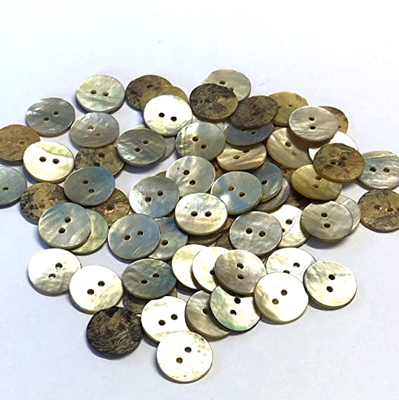 20 x 11mm Natural Mother of Pearl Shell Buttons