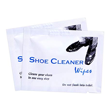 Diamond Wipes Premoistened Disposable Individual Sealed Shoe Shine Wipes (50 count) - Clear Formula - Premoistened & Disposable - Quick Way to Polish Shoes On The Go - For All Leather Colors