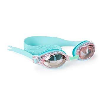 Bling2o Goggles Kids Swim Goggles - “Mystic Mermaid” Kids Swimming Goggles with Anti Fog UV Protection and Custom Kid Goggles Hard Case
