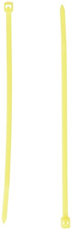 Monoprice Cable Tie 4 inch 18LBS, 100pcs/Pack - Yellow