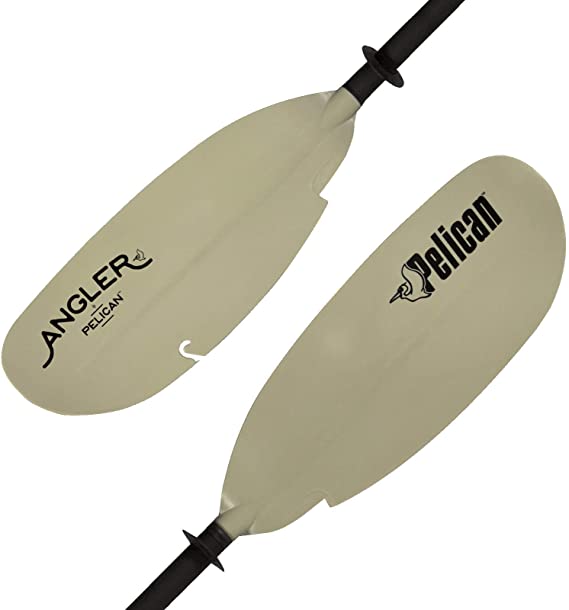 Pelican Poseidon Angler Kayak Paddle - 250cm (98.5 in.) and 240cm (94.5 in) - Anti-Slip Coating Aluminum Shaft & Fiberglass Reinforced Polypropylene Blades - 0/65° Blade Angle