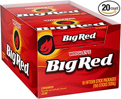 Big Red Wrigley's, Pack of 10