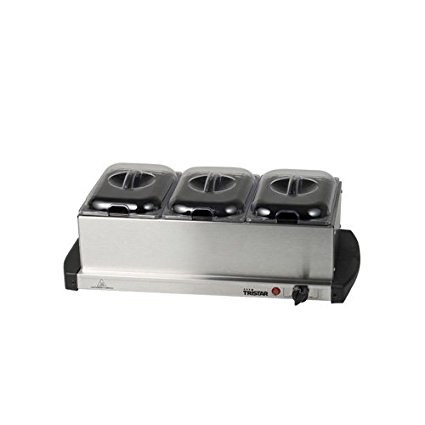 Buffet Warmer and Hotplate - 3 x 1.5lt capacity and Keep Warm Function