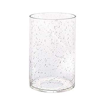 Baiwaiz Clear Seeded Glass Shade, Cylinder Lamp Shade Replacement Bubble Glass Shade 5.7 Inch Height GLS17017