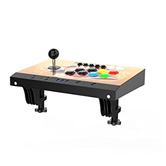 Arcade Fightstick with Octagonal Gate - Fully Mod-Capable - Fighting Game Controller - Customize Buttons and Joystick, Suitable for PC / Raspberry Pi / PS3 / Switch / NEO GEO Mini / Android by DOYO (Brown)