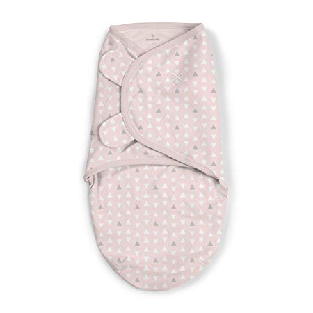 SwaddleMe Original Swaddle 1 Pk Pink Triangles Girl, Small (0-3 Months, 7-14 Lb, or up to 26 inches)