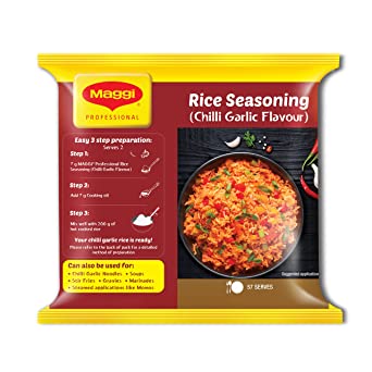 Maggi Professional Rice Seasoning, Chilli Garlic Flavour - 200g Pouch, 200 g