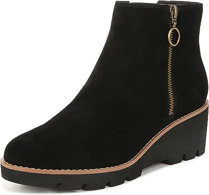 Vionic Women's Astor Hazel Zip-Up Ankle Boot- Comfort Booties Helps Heel Pain, Plantar Fasciitis with Built-in Arch Support Orthotic Insole That Corrects Pronation and Alignment, Sizes 5-11