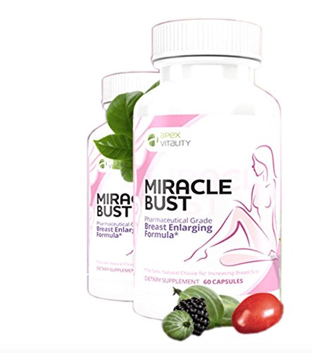 National Beauty Solutions- Miracle Bust- Safe and Effective Breast Enhancement Supplement- Augmentation Alternative- Enhance Appearance and Size of Breasts Naturally and Effectively