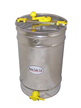 Mann Lake HH160 Stainless Steel 6/3-Frame Hand Crank Extractor without Legs