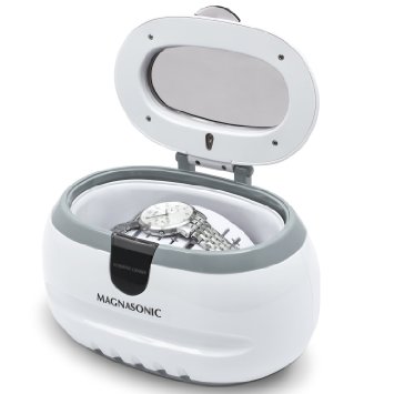 Magnasonic Professional Ultrasonic Polishing Jewelry Cleaner Machine for Cleaning Eyeglasses Watches Rings Necklaces Coins Razors Dentures Combs Tools Parts Instruments