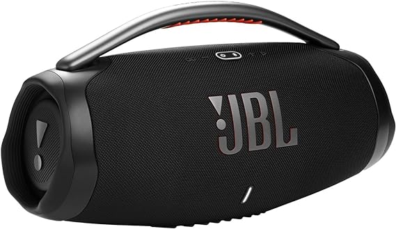 JBL Boombox 3 Wireless Bluetooth Streaming Portable Speaker, Black - IP67 Dustproof and Waterproof, up to 24 Hours of Play Time - WEPGPY Cable