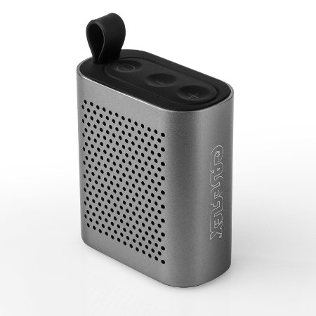 Caseflex Mini Bluetooth Speaker With HD Clear Audio & Long-Life Rechargeable Battery For Smartphones, iPads, Laptops & Tablets - Gunmetal