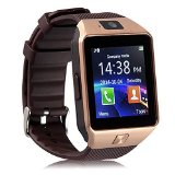 Padgene DZ09 Bluetooth Smart Watch with Camera for Samsung S5  Note 2  3  4 Nexus 6 Htc Sony and Other Android Smartphones Gold