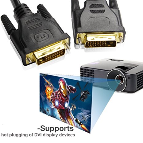 1 X DVI to DVI LCD Monitor Cable 6 Foot