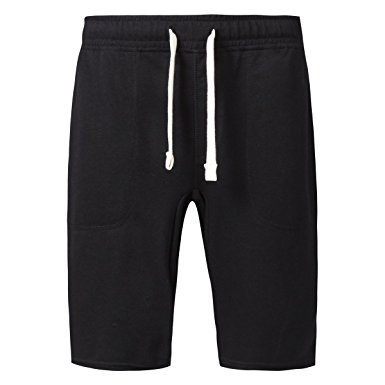 Mrignt Men's Casual Cotton Elastic Gym Shorts