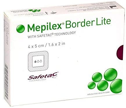 Mepilex Border Lite Dressing 1.6'' x 2'' Box of 10 (2 Pack)