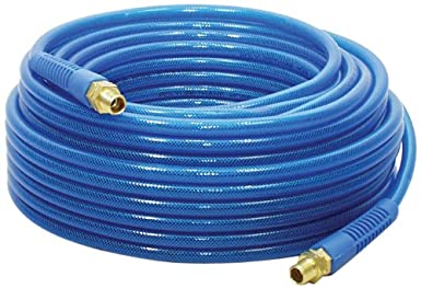 Apache 15026302 1/4" x 50' 200 PSI Blue Reinforced Polyurethane Air Hose