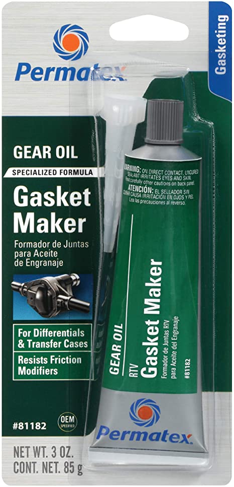 Permatex 81182 Gear Oil RTV Gasket Maker, 3 oz.