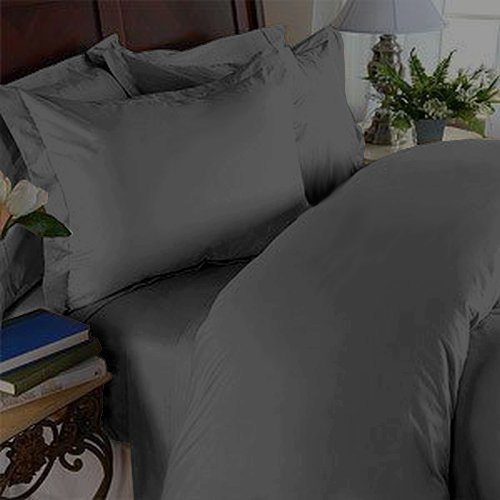 Elegant Comfort 1500 Thread Count Luxury Egyptian Quality Super Soft Wrinkle Free and Fade Resistant 4-Piece Sheet Set, King, Gray