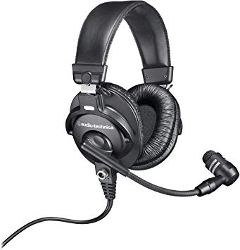 Audio-Technica BPHS1 Broadcast Stereo Headset with Dynamic Cardioid Boom Mic (Renewed)