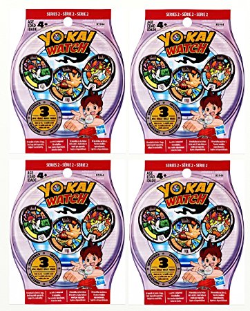 Yo-Kai Watch Series 2 Medal Blind Bags - 4-Pack